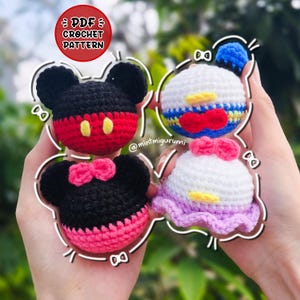 WZÓR NA SZYDEŁKO PDF - 4 w 1 Disney Balls Amigurumi