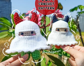 Patrón de amigurumi de fantasma de Halloween para niños (patrón PDF)