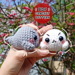 PDF CROCHET PATTERN - No-Sew Mini Ghost Amigurumi