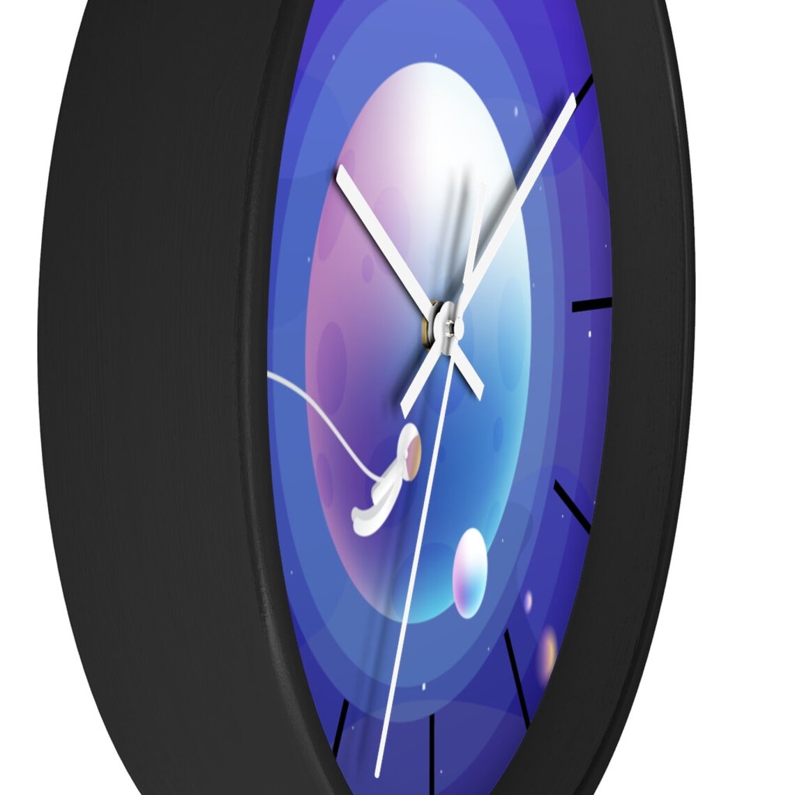 Time and Space Wall Clock Space Wall Clock Galaxy Wall Etsy