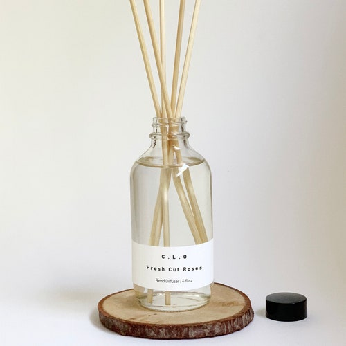 Fresh Cut Roses Reed Diffuser Handmade Scented Diffuser Etsy