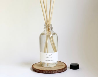 Mimosa Reed Diffuser | Handmade | Scented Diffuser Gift | Vegan Friendly | Minimalist Style | 4 fl oz