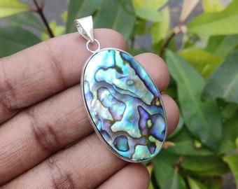 35*50mm Oval Blue Multicolor Natural Abalone Shell Pendant for Women pen198 35*50mm Oval Blue Multicolor Natural Abalone Shell Pendant for Women pen198