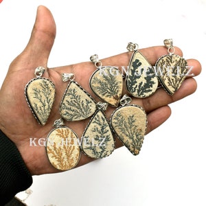 Pendentif En Argent Sterling 925 Avec Pierre Unakite Naturelle - Fait Main Unique