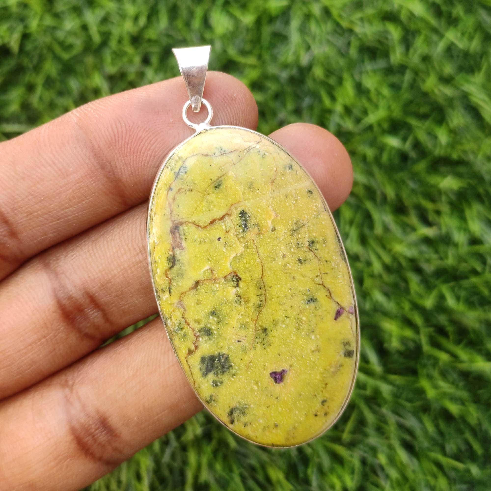 Ciondolo con pietra preziosa Atlantide, gioiello in argento