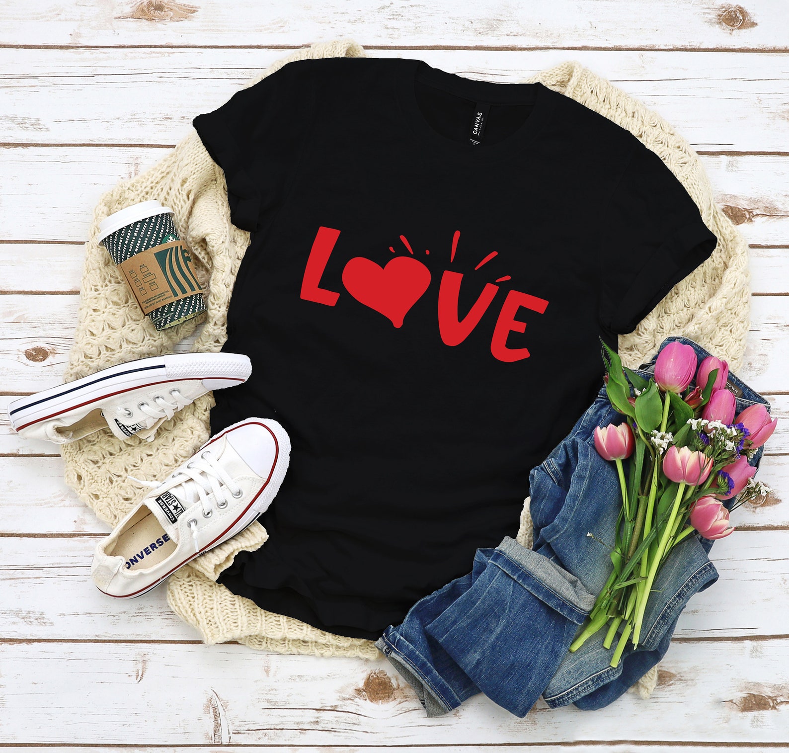 Love Shirt Valentines Day Couples Boyfriend and Girlfriend Tee | Etsy