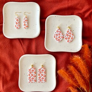 Pumpkin Patch Earrings, Pumpkin Clay Earrings, Pumpkin Earrings, Pumpkin Teardrops, Fall Clay Earrings, Fall Earrings, Autumn Clay Earrings