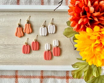 Simple Pumpkin Earrings, Small Pumpkin Earrings, Pumpkin Clay Earrings, Pumpkin Earrings, Fall Earrings, Fall Clay Earrings