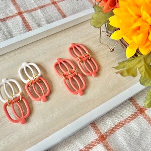 Pumpkin Clay Earrings, Pumpkin Earrings, Fall Clay Earrings, Fall Earrings, Autumn Earrings, Halloween Earrings, Pumpkin Dangles