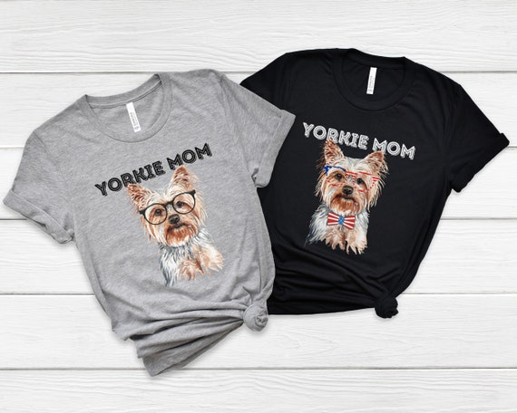 Personalized Yorkie Shirt, Yorkie Mom Shirt, Custom Yorkshire Terrier Shirt, Dog Mom shirt, Dog Gift For Her, Dog lover Gift, Yorkie tee