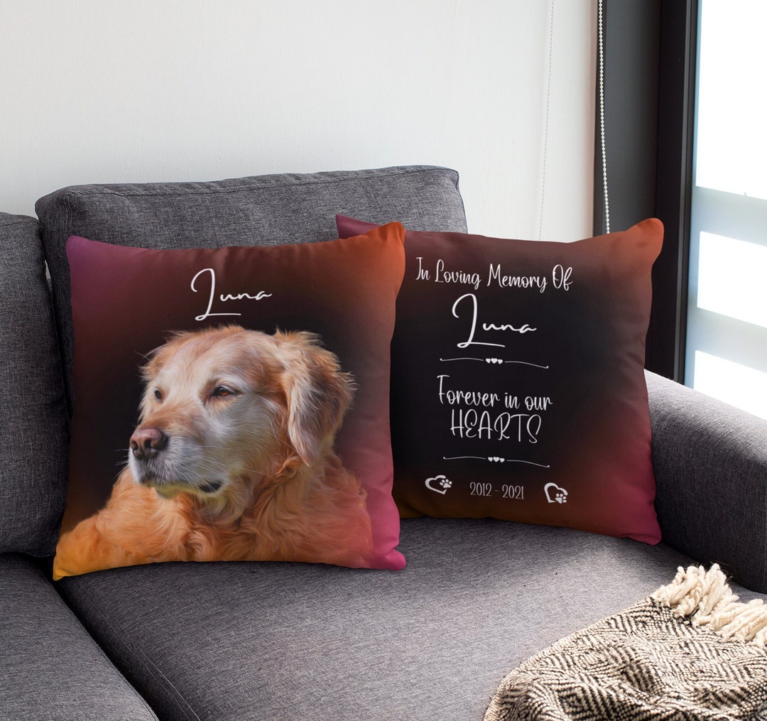 Pet Memorial Photo Pillow, Custom Pet Pillow, Dog Pillow, Dog Mom ...