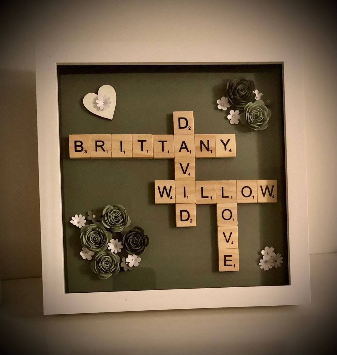 Personalised Scrabble Tile Frame Etsy