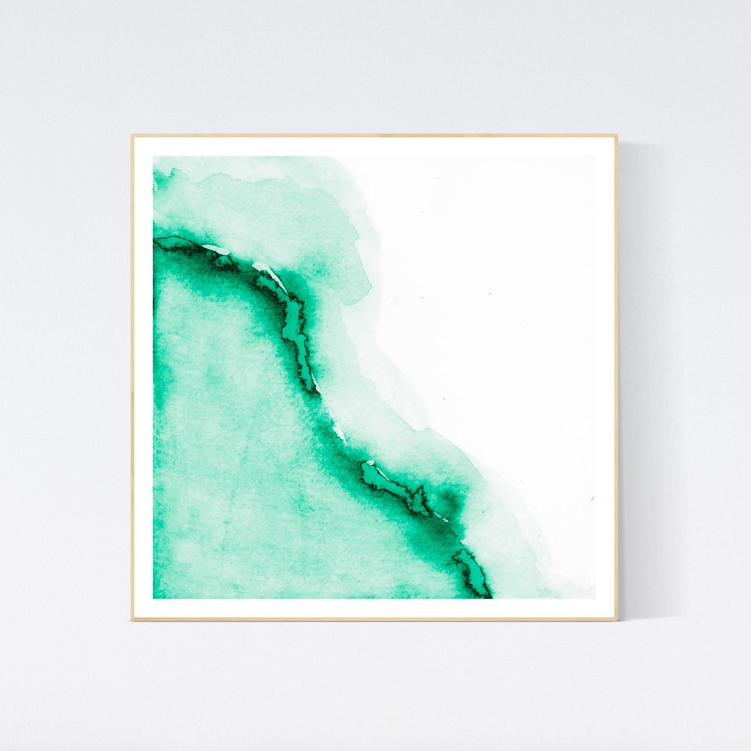Printable Wall Art Mint Green Art Watercolor Wall Art Art Etsy
