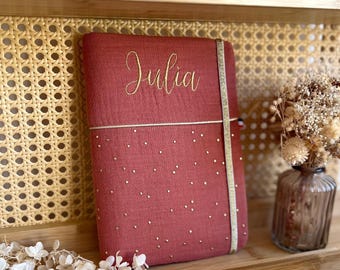 Protège carnet de santé en gaze de coton