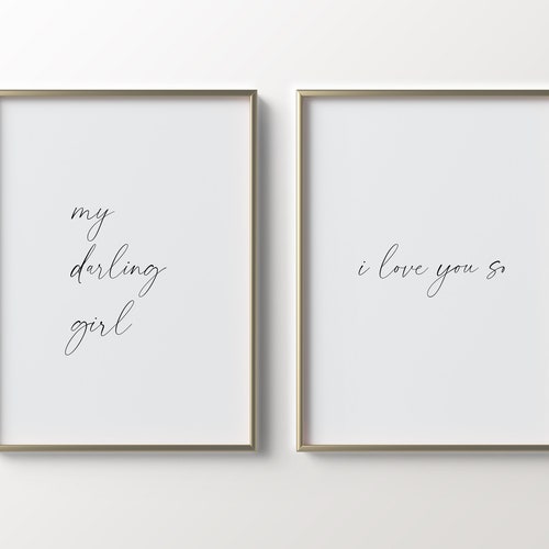 Printable Wall Art I Love You Print Bedroom Decor Nursery Etsy Canada