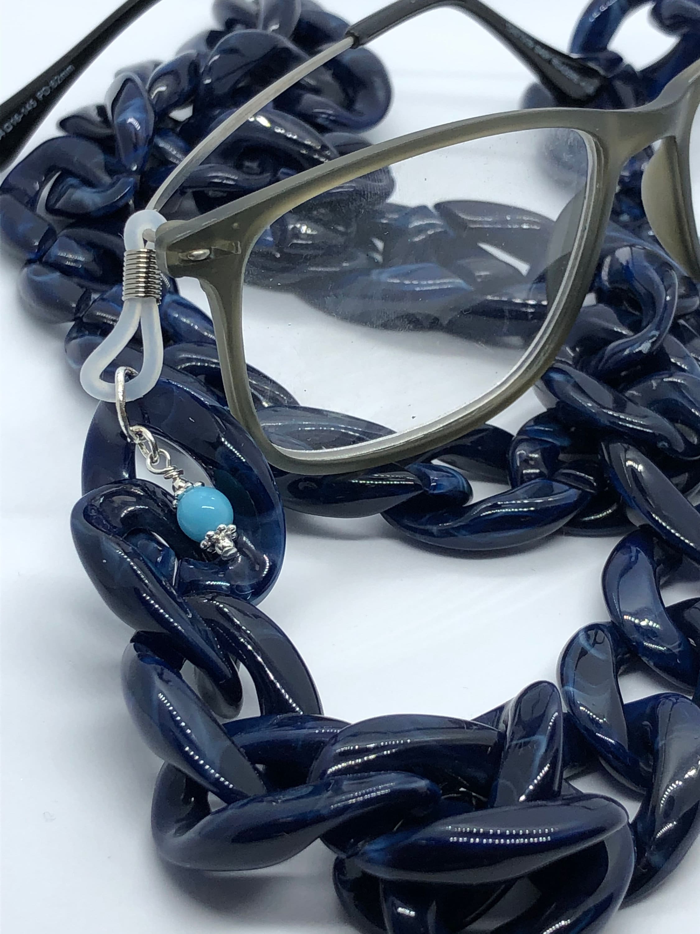 Lightweight Glasses Chain With Colourful Charm Etsy UK