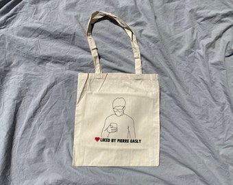 Liked by Pierre Gasly tote bag | Pierre Gasly tas | AlphaTauri tas | Formule 1 tas | Formule 1 tote bag | F1 cadeau