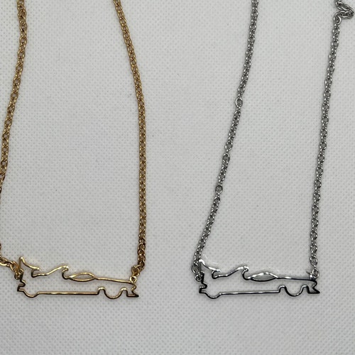 Chain Outline Race Car Formula 1 Necklace Formula 1 Car Etsy