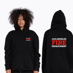 Los Angeles Fire department 9-1-1 hoodie 911 Evan Buckley trui LAFD black trui great maten Trui Eddie Diaz tv series hoodie LAFD