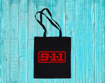 9-1-1 totebag | 9-1-1 serie tas | katoenen tas 9-1-1 | Evan Buckley tas | Eddie Diaz tas | tv serie | 9-1-1 zwarte tas