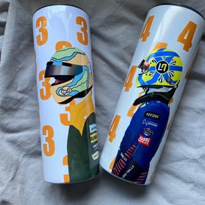 Formula 1 tumbler with straw | Formula 1 bottle | Thermos flask | Water Bottle | Race driver | Formula 1 thermos cup