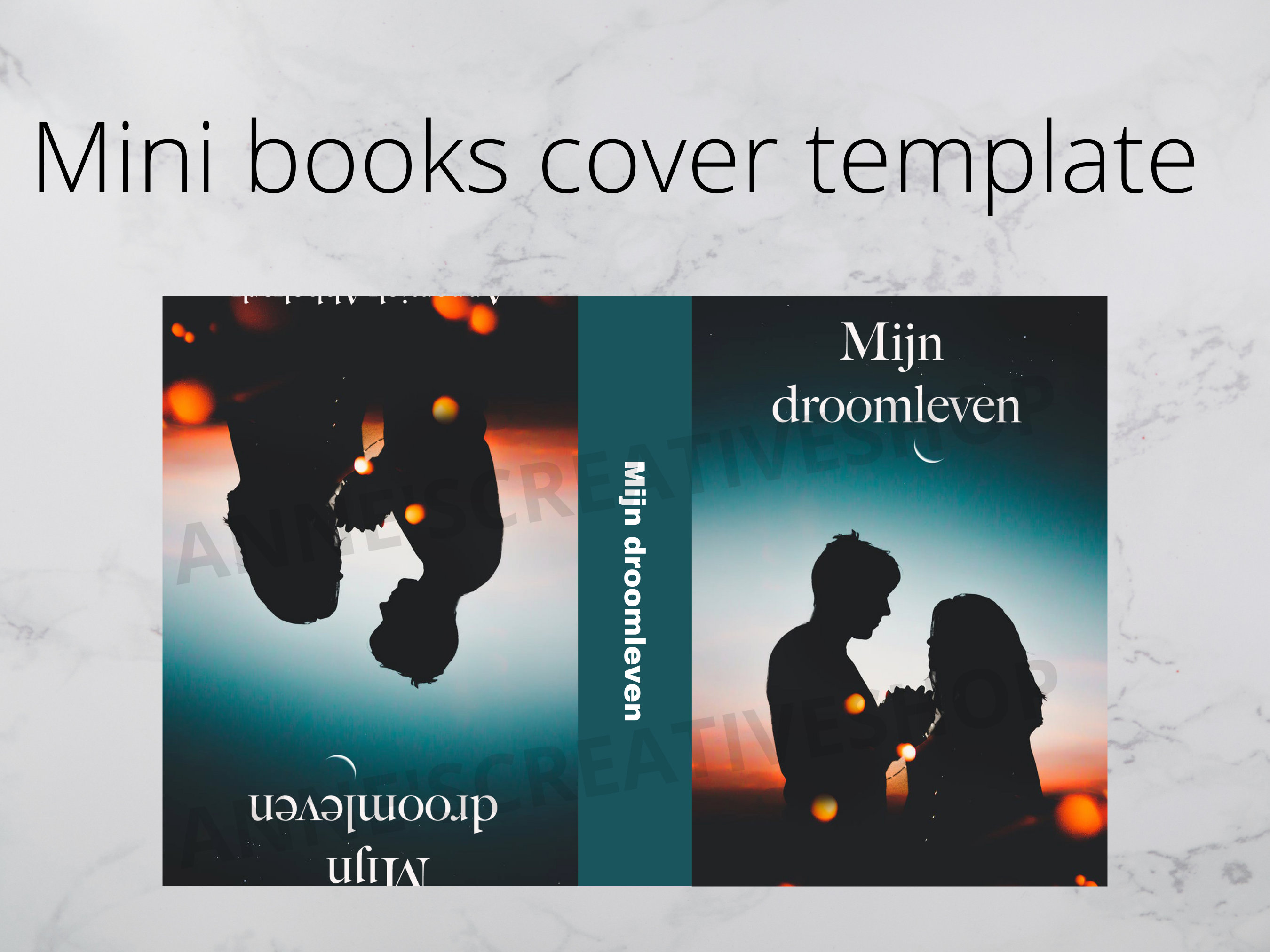 Mini Booklet Cover Template Canvastemplate Bookish Booktok Mini Book