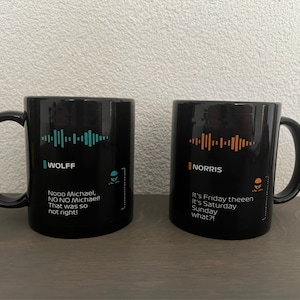 Formula 1 board radio mug| F1 Mug | Gift | Formula 1 gift | Mug with text | Black formula 1 mug