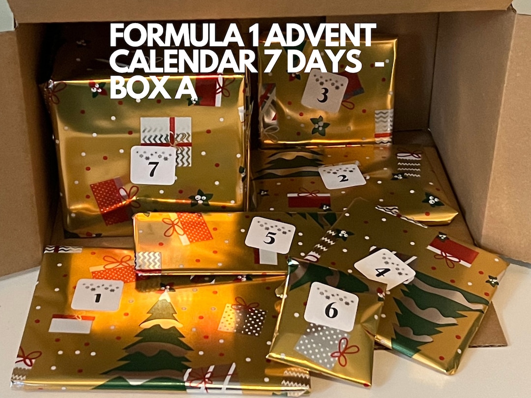 Formula 1 Advent Calendar 7 Days F1 Advent Formula 1 Etsy UK