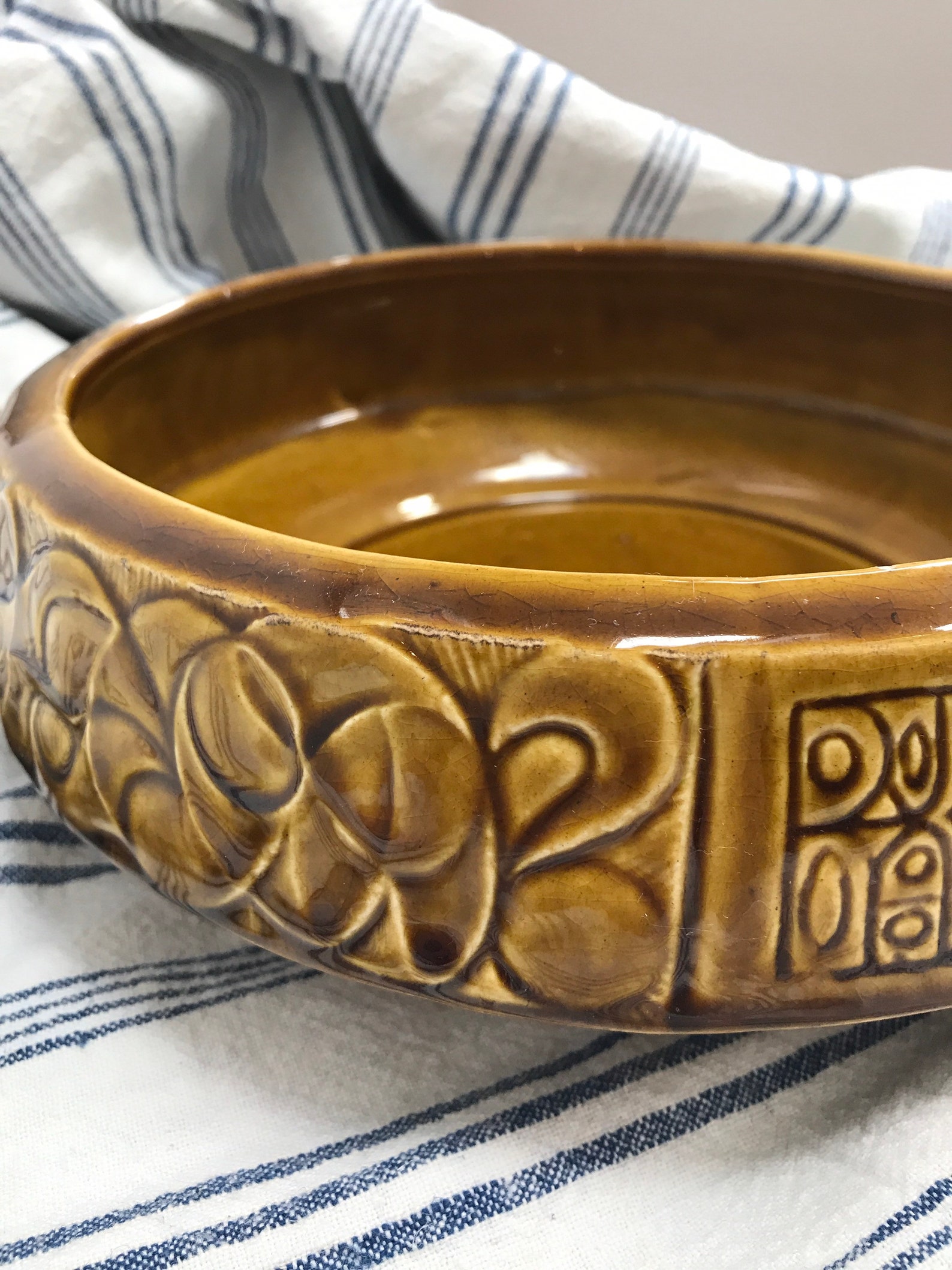 Denmead Pottery brown vintage bowl Etsy