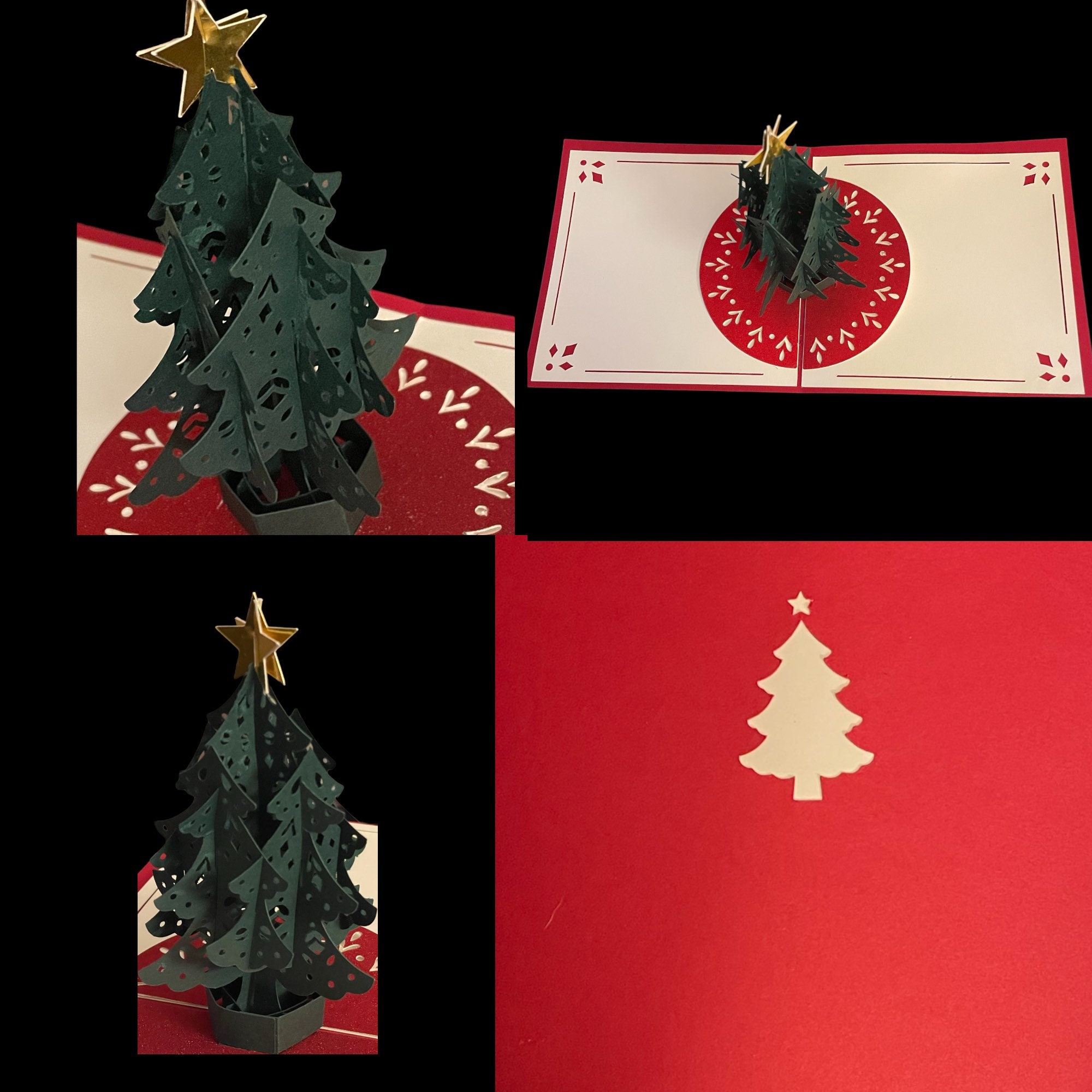 Christmas Tree Popup Card Cricut Etsy
