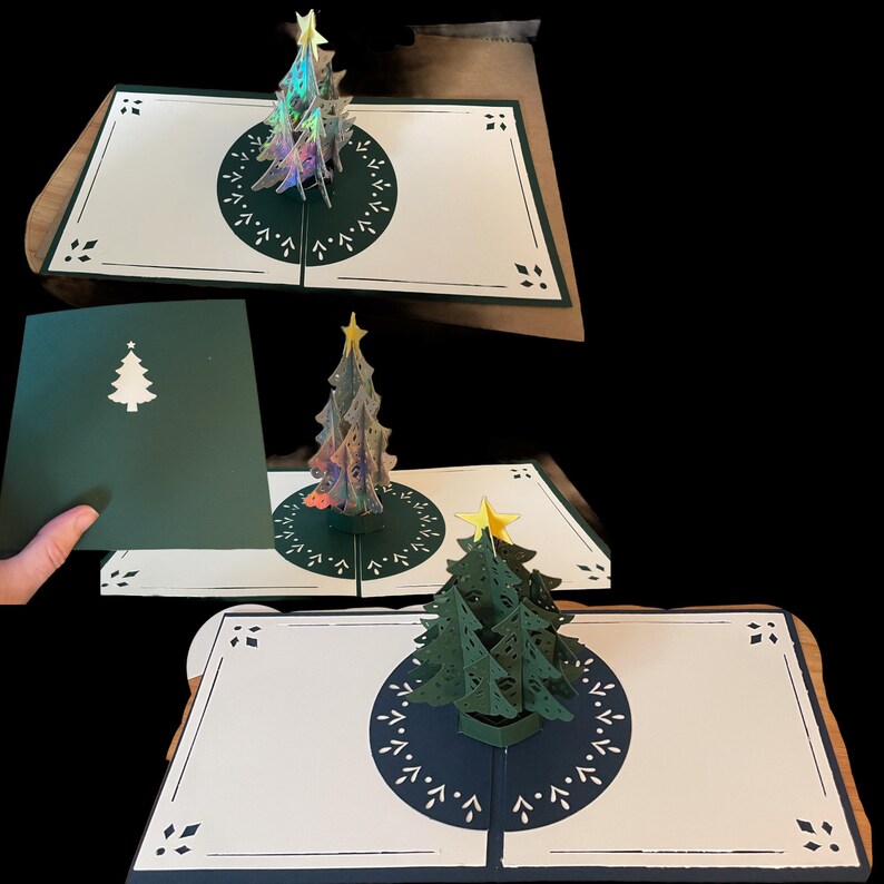 Christmas Tree Popup Card Cricut Etsy