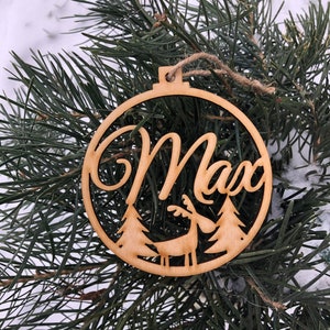 Christmas baubles / bubbles, christmas tree ornaments, tree baubles, christmas, snowflakes, xmas, place cards, decor, name