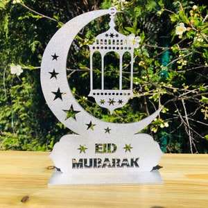 Ramadan Mubarak Schild, Schild, Ramadan Wandschild, Eid Mubarak, Islamisches Holzschild, Ramadan Kareem Gesegneter Ramadan Eid Mubarak Islamische Geschenke