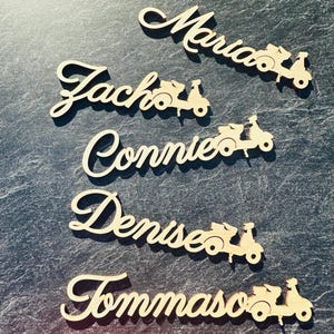 Segnaposto personalizzati per moto, scooter, celebrazione, estate, decorazione, regalo, segnaposto per moto, estate, decorazioni per matrimoni alla guida, moto