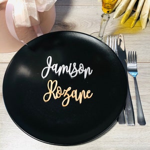 Tarjetas de lugar, Tarjetas de lugar para bodas, Nombres personalizados cortados con láser, Nombres cortados con láser en madera, Etiquetas con nombre, Fiesta, Decoración, Regalo, Letreros de lugar