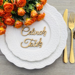 Segnaposto Chiave di violino, Segnaposto per matrimonio, Personalizzato, Nomi in legno, Festa, Decorazione, Regalo, Nota, Musica, Canzone