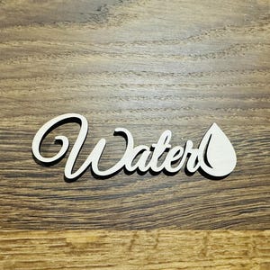 Place cards with water, Wedding place cards, Custom laser-cut names, Laser cut names, Name tags, Party, Decoration, Gift, water element
