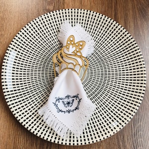 Porta tovaglioli, cuore, torta, anello, decorazione da tavola, festa, matrimonio, decorazione da tavola