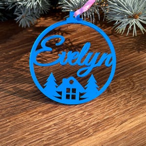 Kerstballen / bubbels, kerstboomversieringen, boomballen, kerstmis, sneeuwvlokken, kerstmis, plaatskaarten, decor, naam, tijd voor het gezin