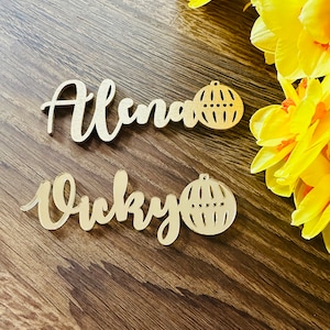 Place cards with Christmas bauble, Christmas tree ball, christmas tree, Custom laser-cut, Decoration, christmas, xmas, tree, Dekoration