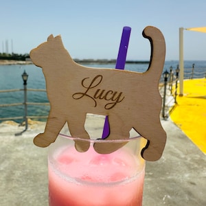 Segnaposto a forma di gatto, segnaposto personalizzati, segnaposto a forma di animale incisi, regalo, animale domestico, festa, celebrazione, incisione, gatto, decorazione
