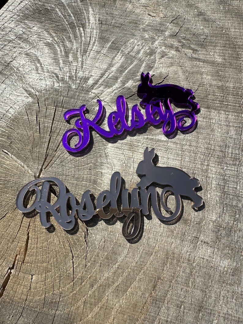 Place Cards With Bunny, Rabbit, Wedding Place Cards, Custom Laser-cut ...