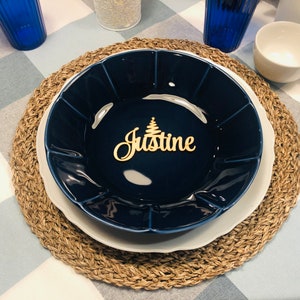 Marque-places avec sapin de Noël, Marque-places pour mariage, Prénoms personnalisés découpés au laser, Plaques nominatives, Fête, Décoration, Cadeau, Noël, sapin