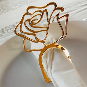 Porta tovaglioli, anello per tovaglioli, decorazione da tavola, rosa, festa, matrimonio, decorazione da tavola