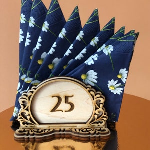 Natural wood napkin holder, napkin ring, table decoration, table napkin holder, wooden holder, napkins