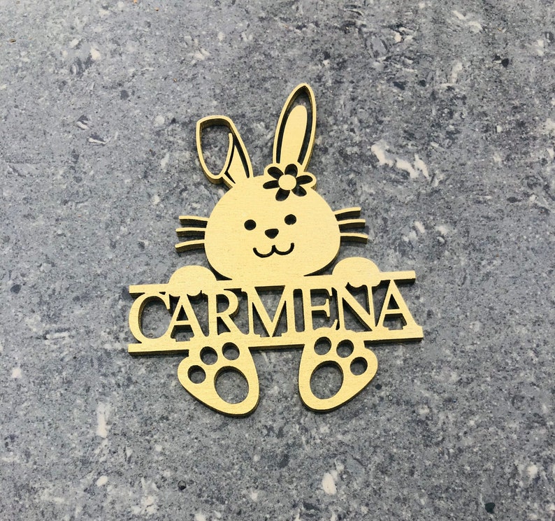 Bunny place cards, custom place cards,custom name place card, gift, pet, party, celebration, engraving, rabbit, bunny, decoration, easter image 8