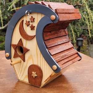 To the Moon and Back Birdhouse - Perfect Handcrafted Gift
