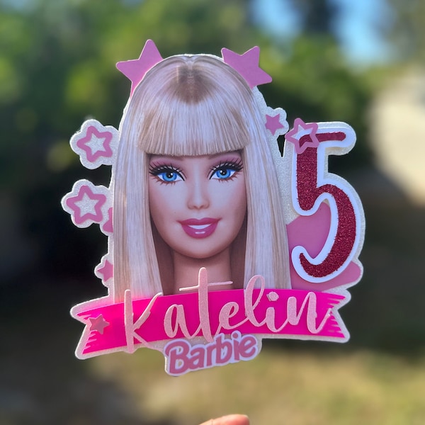 Black Barbie Doll Cake Topper Etsy Australia