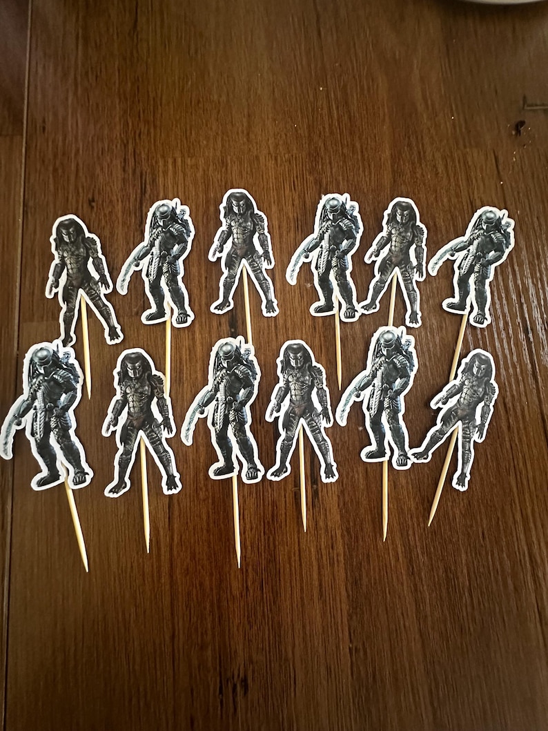 Predator Cupcake Topper (12) - Etsy