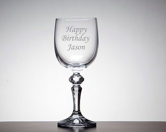 Engraved Port Glass - Customise with own Text